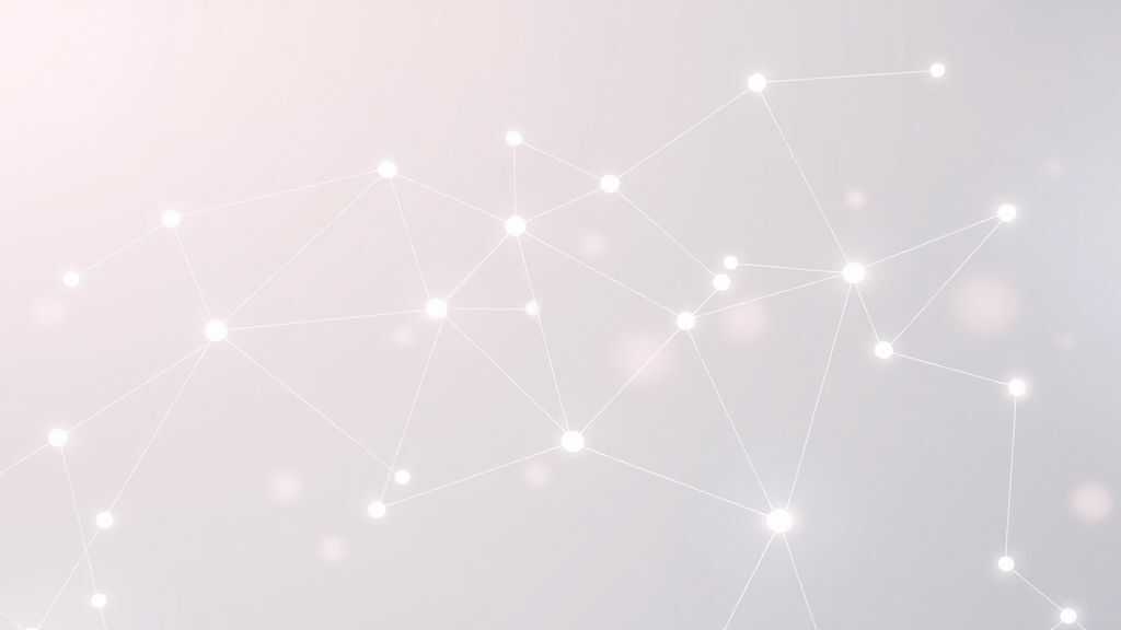 Abstract network nodes connected by lines, soft color scheme, clean minimal illustration, modern digital concept