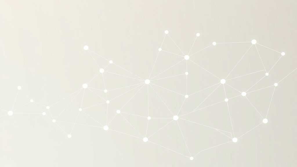 Abstract network nodes connected by lines, soft color scheme, clean minimal illustration, modern digital concept